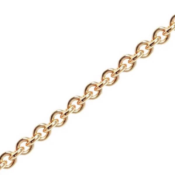 14 kt Rund Anker Guld halskæde fra BNH, 5,6 mm bred (tråd 1,7 mm) og 55 cm